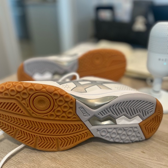 ASICS White and Gray Athletic Shoes - Picture 5 of 5